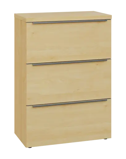 SIN 3 - 83Z kancelářská skříň, 3-zásuvková, 1120x800x400, javor horský